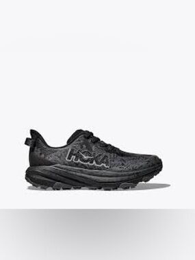 Hoka Boy's Black Trail Running Shoe